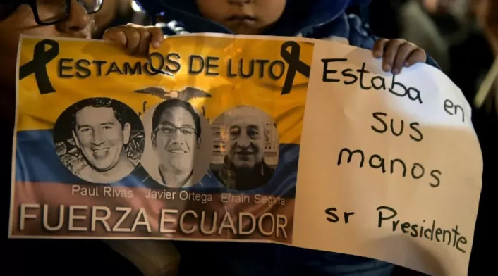 Periodistas asesinados en la Frontera con Ecuador.