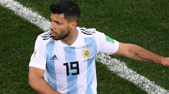 Sergio Aguero, jugador de Argentina
