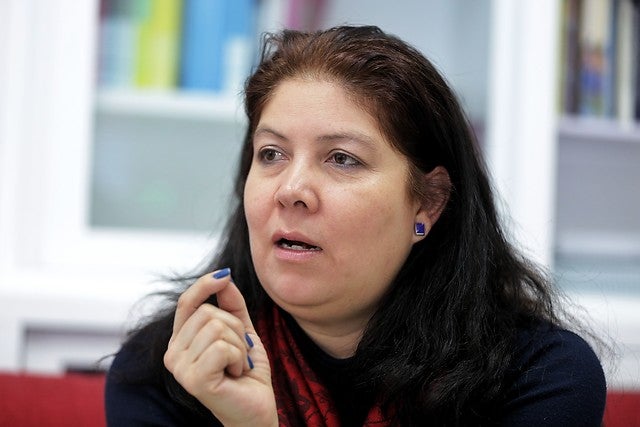 Alejandra Barrios, directora de la Misión de Observación Electoral, en Bogotá