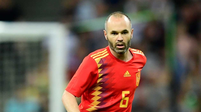 Andrés Iniesta, jugador de la selección española