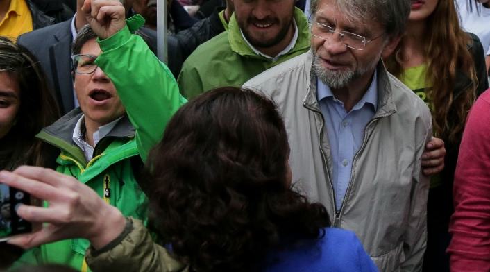 Claudia López y Antanas Mockus