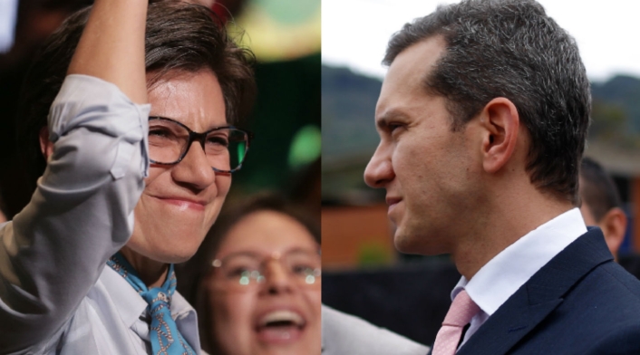 Claudia López y Alfredo Ramos