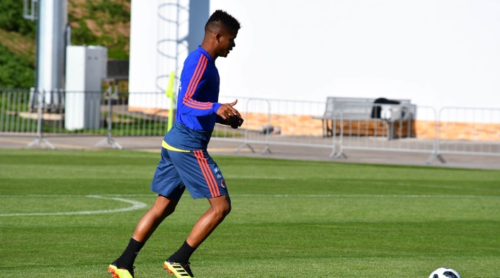 El entrenamiento de la Selección Colombia en Kazán, antes de viajar a Saransk