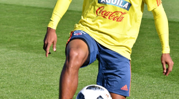 El entrenamiento de la Selección Colombia en Kazán, antes de viajar a Saransk