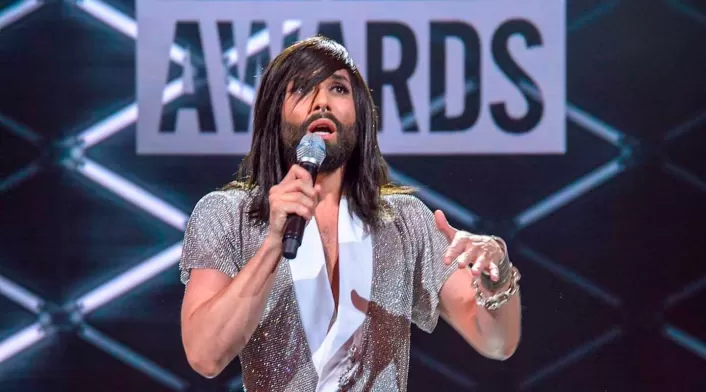 Conchita Wurst con su look antiguo Conchita Wurst con su look antiguo