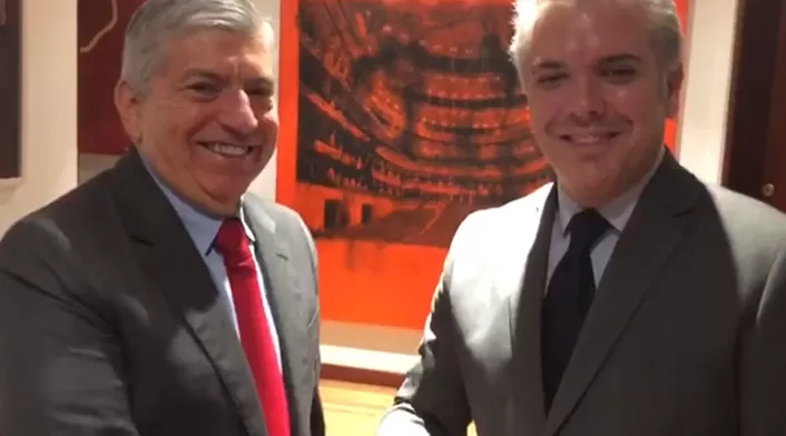 Iván Duque y César Gaviria