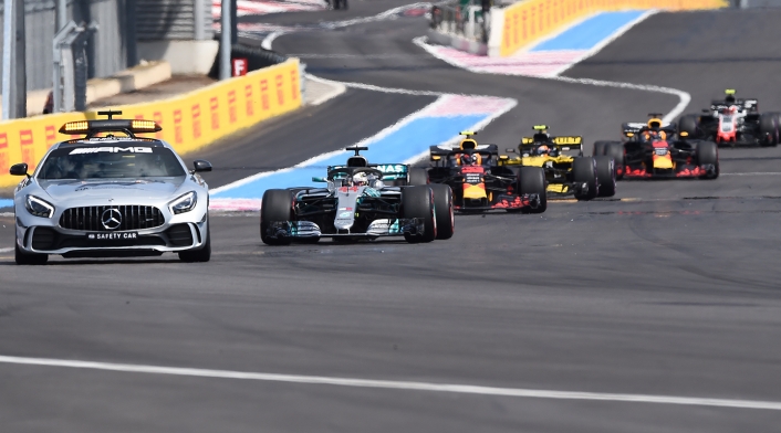 Los pilotos en el circuito Paul Ricard de Francia Los pilotos en el circuito Paul Ricard de Francia