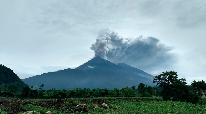 La erupción en Guatemala del volcán de fuego