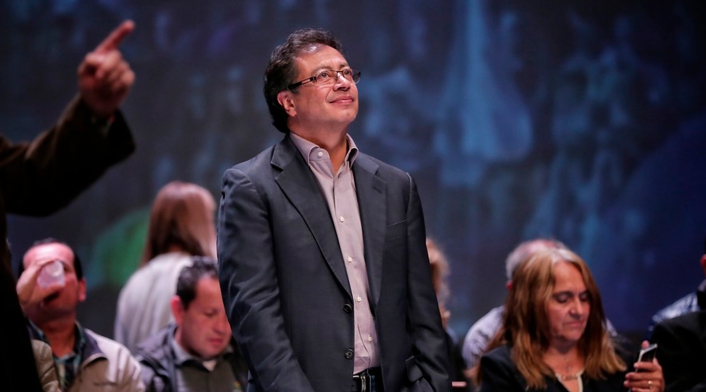 Gustavo Petro, ex aspirante presidencial, en Bogotá