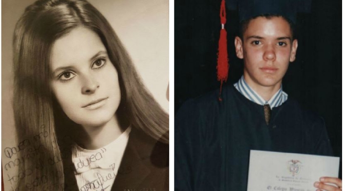 Iván Duque y Marta Lucía Ramirez en su adolescencia