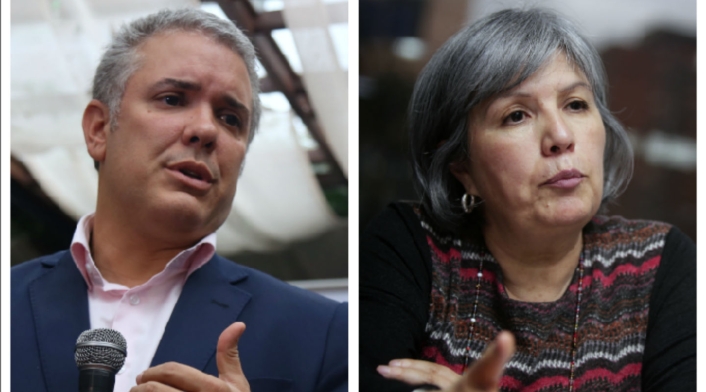 El presidente Iván Duque y la presidenta de la JEP, Patricia Linares, buscarán destrabar el trámite de la ley de procedimiento de esa jurisdicción. El presidente Iván Duque y la presidenta de la JEP, Patricia Linares, buscarán destrabar el trámite de la ley de procedimiento de esa jurisdicción.
