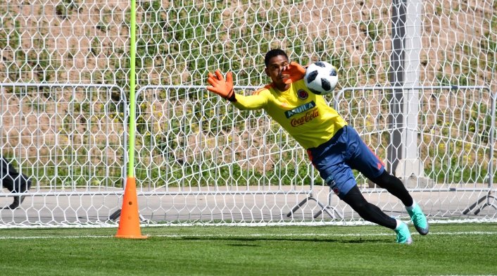 La Selección Colombia entrenando en Kazán de cara al juego contra Inglaterra