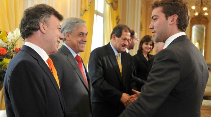 Juan Manuel Santos y Martín Santos