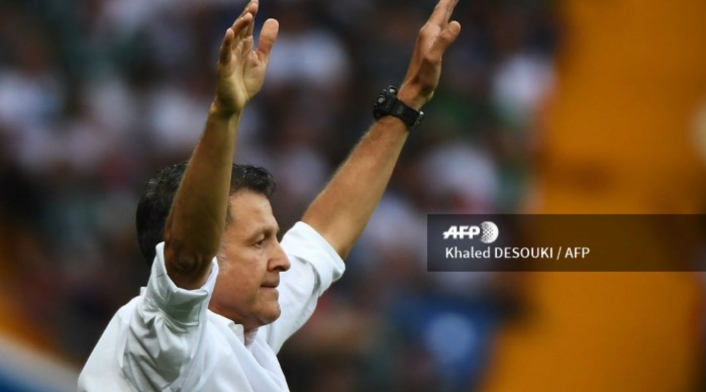 Juan Carlos Osorio, técnico de la Selección de México, en el Rostov Arena