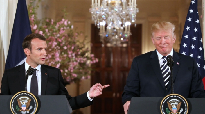 Emmanuel Macron y Donald Trump Emmanuel Macron y Donald Trump