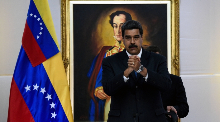 Nicolás Maduro, presidente de Venezuela, en Caracas