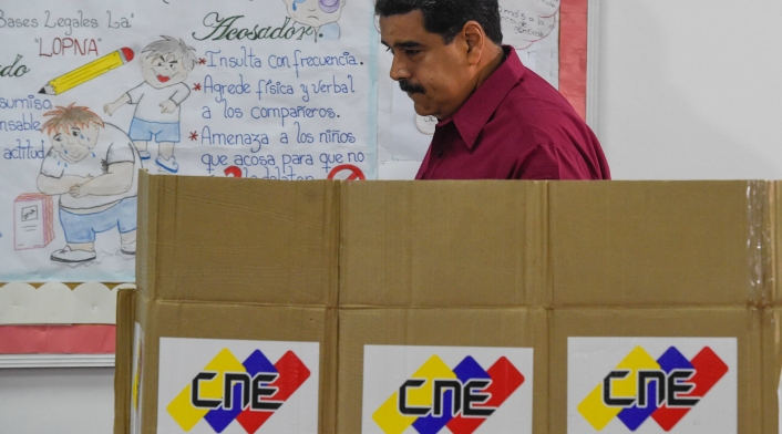Nicolás Maduro, presidente de Venezuela, en Caracas