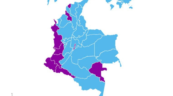 Mapa de cómo votaron los colombianos en la segunda vuelta presidencial