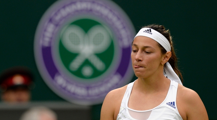 Mariana Duque, tenista colombiana, en el Abierto de Wimbledon (Londres) de 2013
