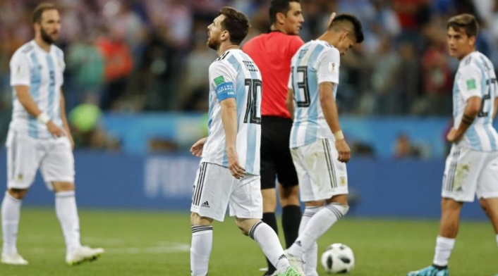 Messi decepcionado tras el partido