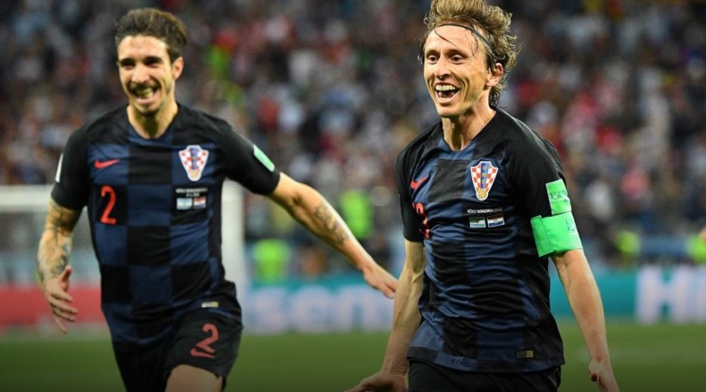 Modric anotó el segundo gol para Croacia