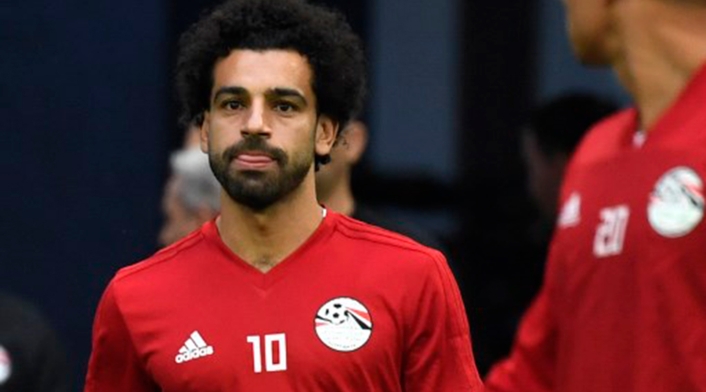 Mohamed Salah, delantero de la Selección de Egipto
