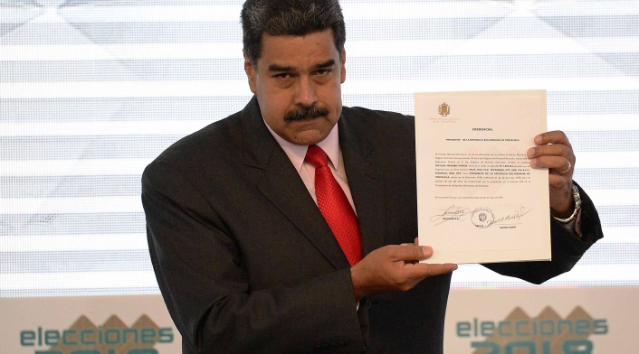 Nicolás Maduro, presidente de Venezuela, en Caracas