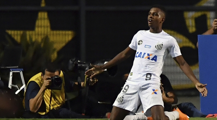 Rodrygo, jugador del Santos