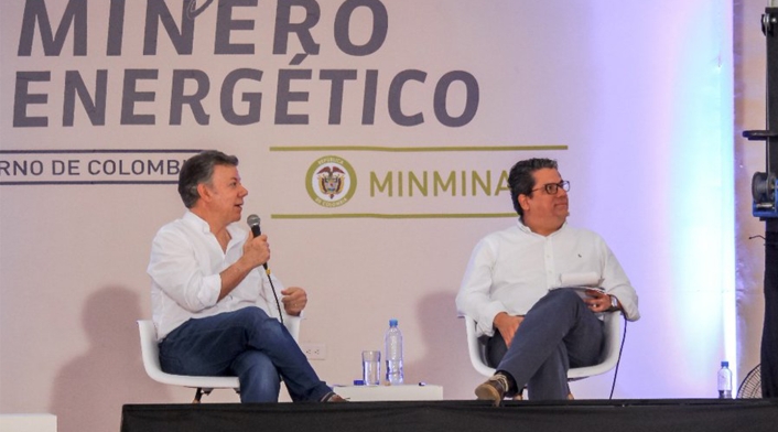 El presidente Juan Manuel Santos estuvo en el acto inaugural de la línea energética Cauca - Nariño junto al ministro Germán Arce El presidente Juan Manuel Santos estuvo en el acto inaugural de la línea energética Cauca - Nariño junto al ministro Germán Arce