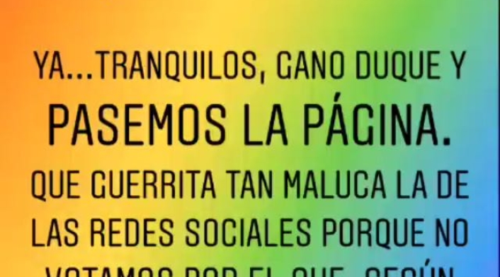 Publicación Instagram @carolinacruzosorio