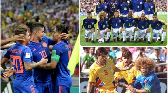 Selección Colombia 2018, 1998 y 1994