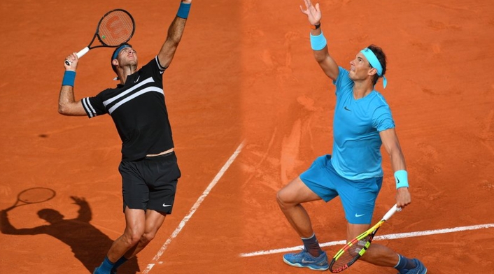 Juan Martin del Potro y Rafael Nadal