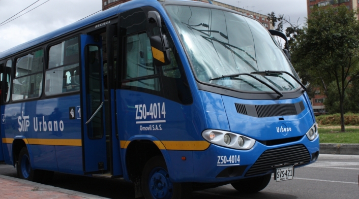 Bus del Sistema Integrado de Transporte Público (SITP).
