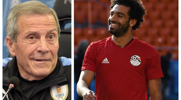 Tabárez y Salah palpitan antes de su debut en el Mundial Tabárez y Salah palpitan antes de su debut en el Mundial