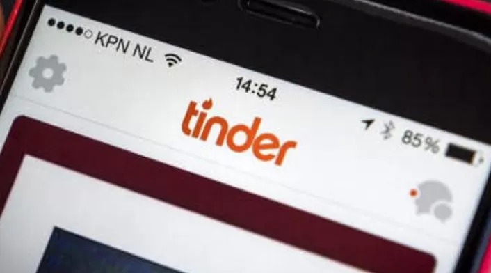 La aplicación Tinder La aplicación Tinder