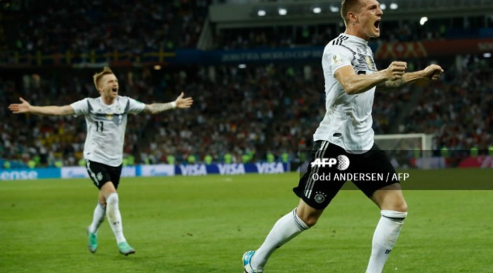 Toni Kroos celebrando su gol ante Alemania Toni Kroos celebrando su gol ante Alemania