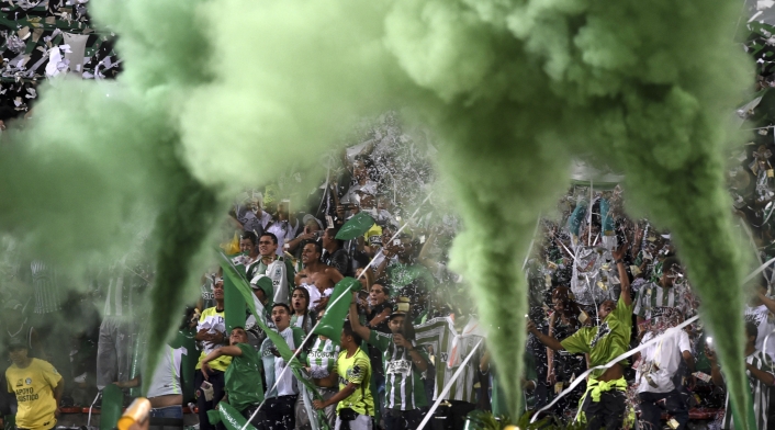 Tribuna de Atlético Nacional.