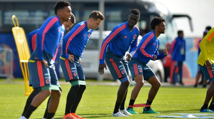 Entrenamientos de la Selección Colombia en Kazán