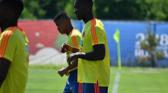 La Selección Colombia entrenando en Kazán de cara al juego contra Inglaterra