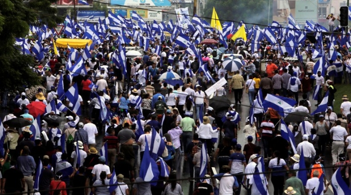 Protestas en Nicaragua contra el gobierno de Daniel Ortega.
