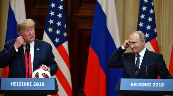 Presidente de EE.UU. Donald Trump y el presidente de Rusia, Vladimir Putin.