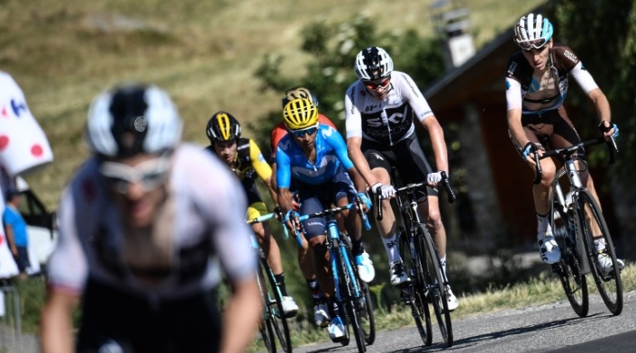 El ciclista colombiano Nairo Quintana en la etapa 12 del Tour de Francia