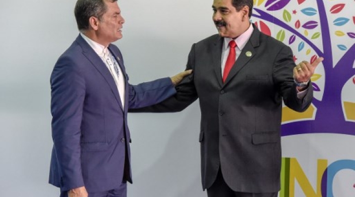 NICOLÁS MADURO Y RAFAEL CORREA