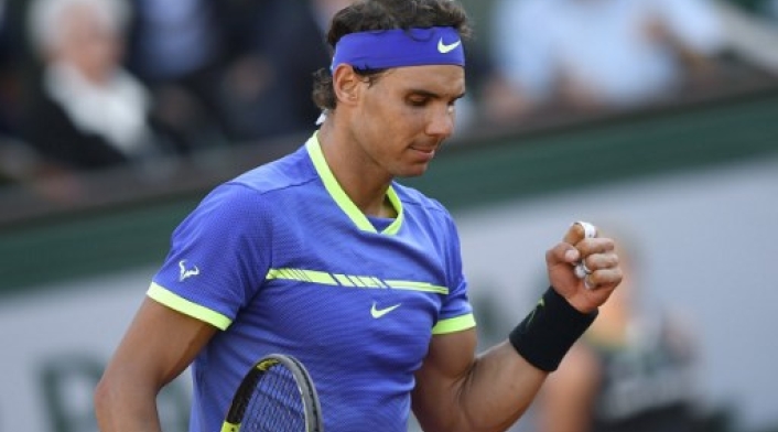 El tenista español Rafael Nadal celebrado su victoria en Wimbledon