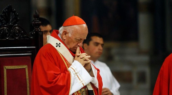 El arzobispo de Santiago, cardenal Ricardo Ezzati.