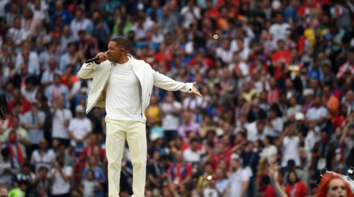 Will Smith en el cierre del Mundial de Rusia