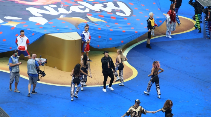 Nicky Jam en la clausura del Mundial de Rusia