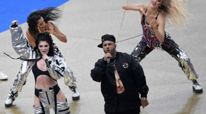 Nicky Jam en el cierre del Mundial de Rusia