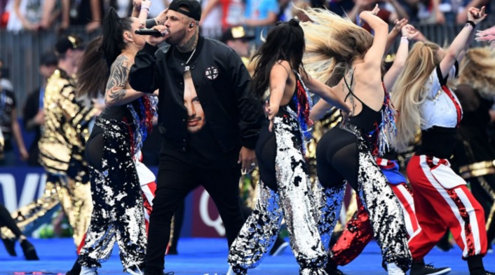 Nicky Jam en el cierre del Mundial de Rusia