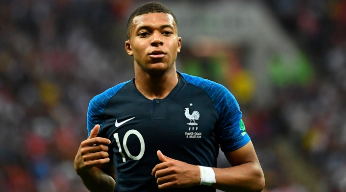 Kylian M'bappe durante la final Francia - Croacia del Mundial Rusia 2018